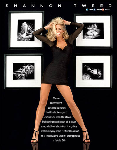 Shannon Tweed Celebrity Page for Playboy.com. 