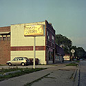 Changing Chicago Project: Roll 02 Neg 17 Business Buildings, Homewood IL 08.07.87 - Photograph by Jay Boersma