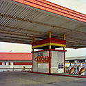 Changing Chicago Project: Roll 16 Neg 03 Closed Gas Station, South Holland IL 10.06.87 - Photograph by Jay Boersma