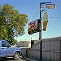 Changing Chicago Project: Roll 34 Neg 07 Franks A Lot sign, South Chicago Heights IL 10.23.87 - Photograph by Jay Boersma