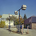 Changing Chicago Project: Roll 40 Neg 17 Closed Gas Station, Chicago Heights IL 10.23.87 - Photograph by Jay Boersma