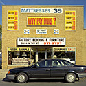 Changing Chicago Project: Roll 41 Neg 03 Factory Bedding and Furniture, Chicago Heights IL 09.11.87 - Photograph by Jay Boersma