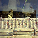 Changing Chicago Project: Roll 41 Neg 18 Furniture Store Window, Midlothian IL 09.11.87 - Photograph by Jay Boersma