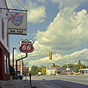 Changing Chicago Project: Roll 45 Neg 15 Downtown Intersection, Crete IL 09.15.87 - Photograph by Jay Boersma