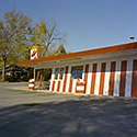 Changing Chicago Project: Roll 52 Neg 15 Hot Dog Stand, Hazelcrest IL 10.30.87 - Photograph by Jay Boersma