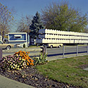 Changing Chicago Project: Roll 53 Neg 14 Mailboxes and Mobil Homes, Dixmoor IL 10.30.87 - Photograph by Jay Boersma