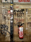 Fire Extinguisher and Graffiti, Paris 2007